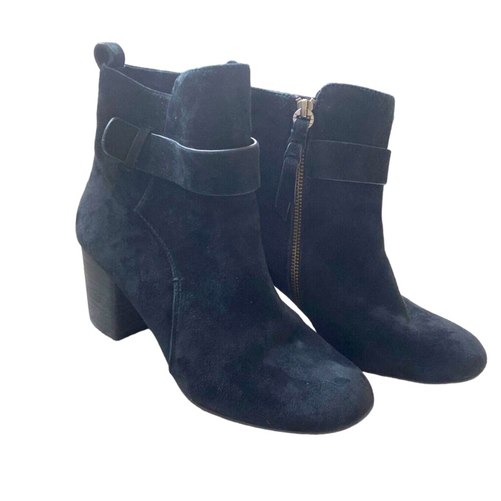 Splendid blue suede heel ankle boots